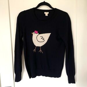 J Crew French Chicken Wool Sweater